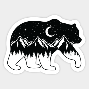 Night Sky Bear Sticker